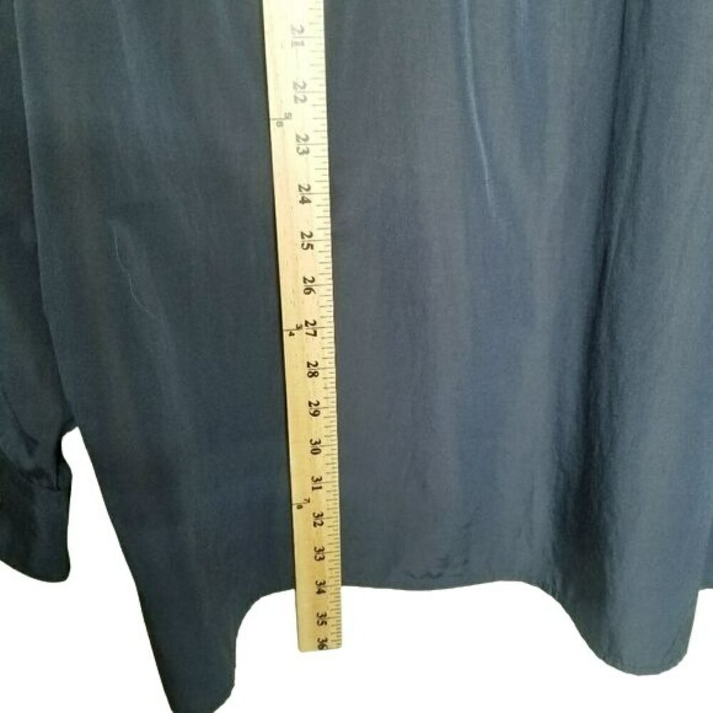 Halogen Mens dress shirt button down Navy Blue EUC 17.5 XL - Picture 10 of 11